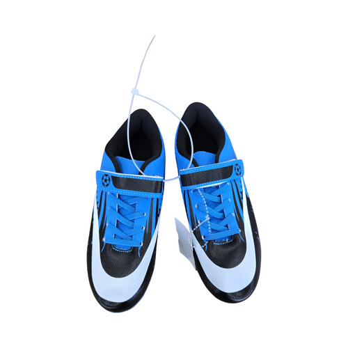 Vist Large View of Product Image Which is Used Soccer Cleats Royal Blue Junior 02.5