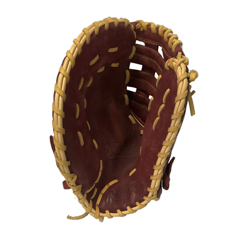 Vist Large View of Product Image Which is Used Rawlings SANDLOT 1B LH BB/SB First Base LH Throw Red 12 1/2"