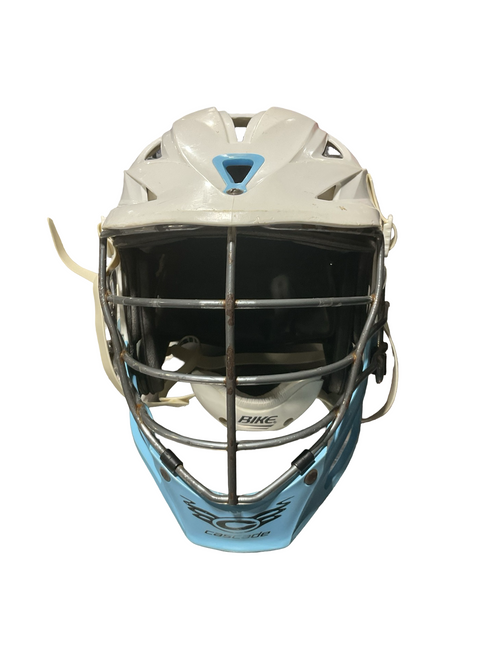 Vist Large View of Product Image Which is Used Cascade R WHT LACROSSE HELMET Lacrosse Helmet White One Size