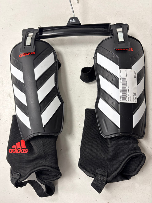 Vist Large View of Product Image Which is Used Adidas Soccer Shin Guards Adult Black MD
