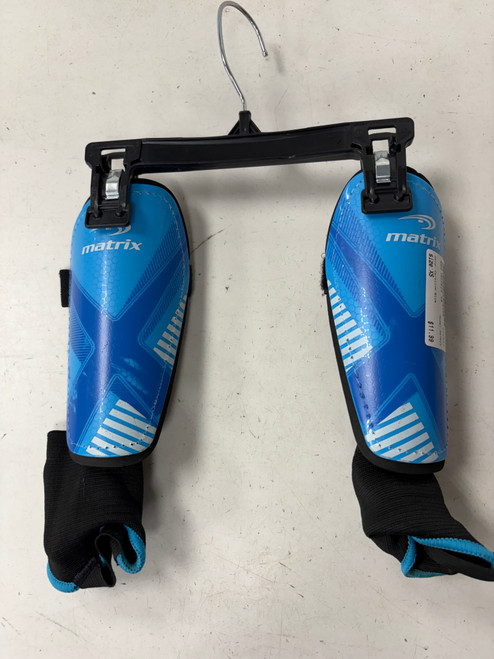 Vist Large View of Product Image Which is Used MATRIX Soccer Shin Guards Adult Carolina Blue XS