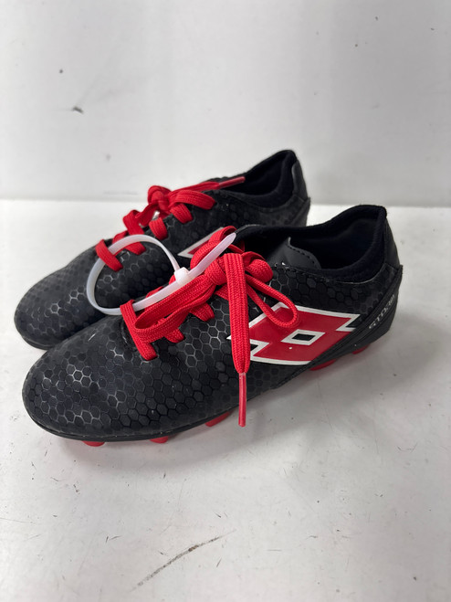 Vist Large View of Product Image Which is Used Lotto STORM Soccer Cleats Black Youth 12.0
