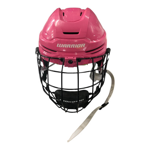 Vist Large View of Product Image Which is Used Warrior ALPHA ONE YOUTH Helmet Cage Combo Pink SM