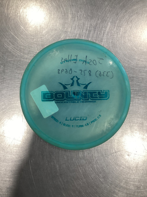 Vist Large View of Product Image Which is Used Dynamic Discs BOUNTY LUCID Disc Golf Mid Range Royal Blue