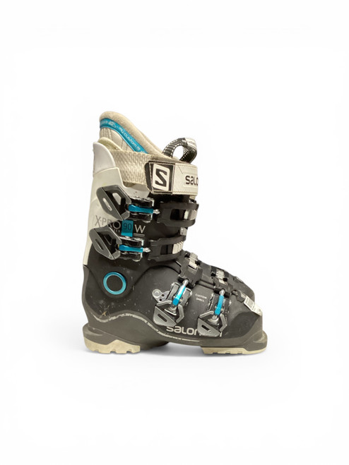 Vist Large View of Product Image Which is Used Salomon X-PRO 90W Womens DH Ski Boot White 230 MP - J05 - W06
