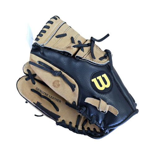 Vist Large View of Product Image Which is Used Wilson A360 11IN LHT GLOVE BB/SB Glove LH Throw Black 11"