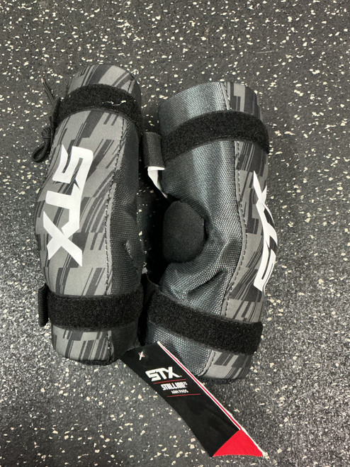 Vist Large View of Product Image Which is Used STX STALLION 75 Lacrosse Arm Pads/Guards Grey SM