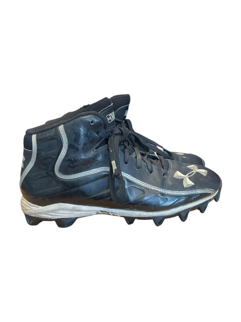 Vist Large View of Product Image Which is Used Under Armour HAMMER SZ 7.5 Adult FB Cleats Black Senior 7.5