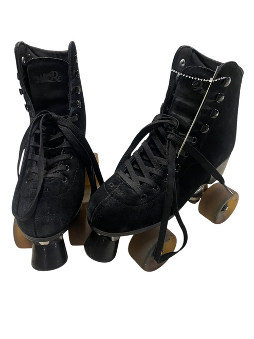 Vist Large View of Product Image Which is Used RollerDerby DRIFT R Senior Roller Quad Skates Black Senior 7