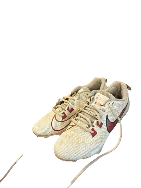 Vist Large View of Product Image Which is Used Nike Adult FB Cleats White Senior 8.5