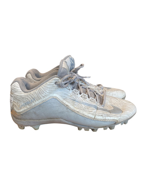 Vist Large View of Product Image Which is Used Nike LAX Cleats Mens White Senior 8.5