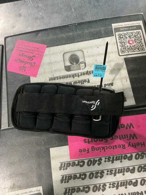 Vist Large View of Product Image Which is Used Ankle Weights Black 5 lb