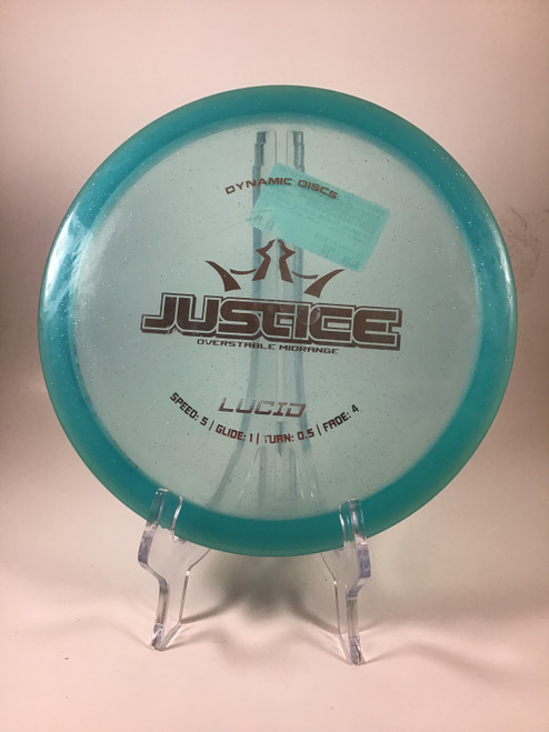 Vist Large View of Product Image Which is Used Dynamic Discs LUCID JUSTICE Disc Golf Mid Range Royal Blue 175g
