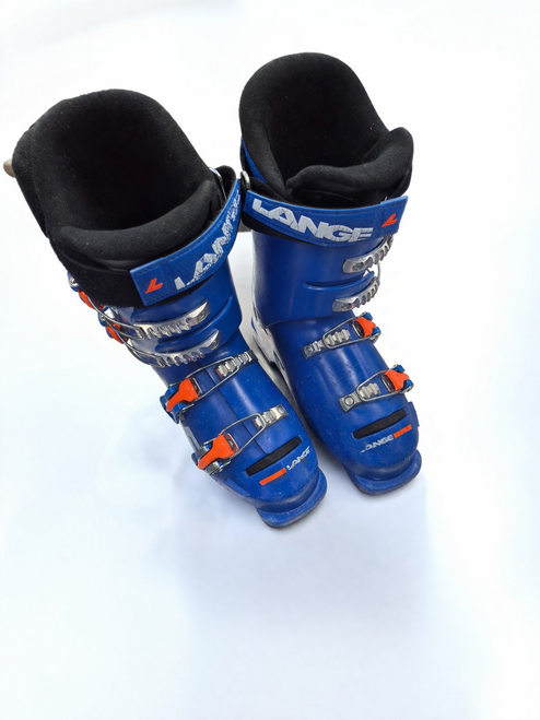 Vist Large View of Product Image Which is Used Lange RSJ 60 Boys DH Ski Boot Royal Blue 235 MP - J05.5 - W06.5