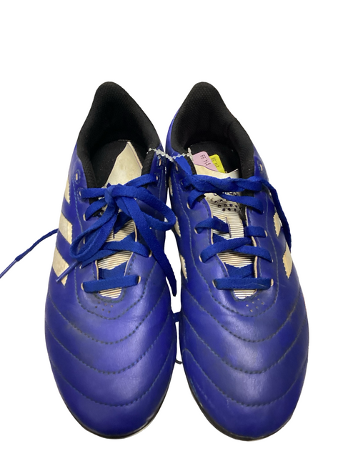 Vist Large View of Product Image Which is Used Adidas Soccer Cleats Royal Blue Junior 05.5