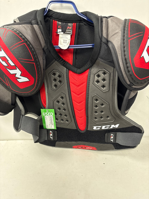 Vist Large View of Product Image Which is Used CCM QLT 250 Senior Shoulder Pads XL
