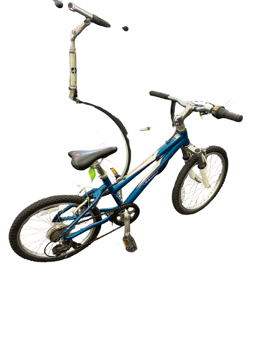 Vist Large View of Product Image Which is Used Schwinn LOTUS Mountain Bike Girls Royal Blue 20"