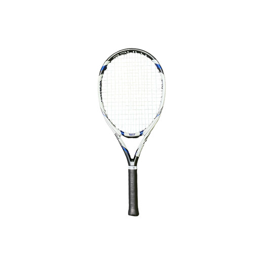 Vist Large View of Product Image Which is Used Wilson THREE BLX 113 Adult Tennis Racquet White 4 1/4"