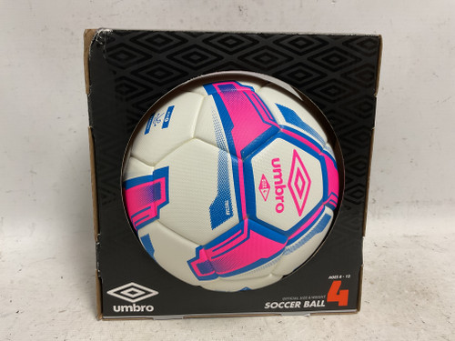 Vist Large View of Product Image Which is Used Umbro TRISTAR Size 4 Soccer Ball White And Pink