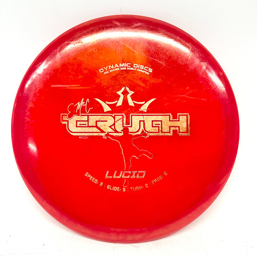 Vist Large View of Product Image Which is Used Dynamic Discs LUCID ERIC MCCABE TRUTH Disc Golf Mid Range Red 176g