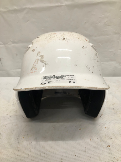 Vist Large View of Product Image Which is Used Rawlings BLBRELE-2 Batting Helmet No Mask Carolina Blue MD