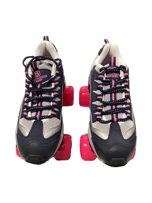 Vist Large View of Product Image Which is Used Sketchers SKATES Senior Roller Quad Skates Navy Blue Senior 8.5