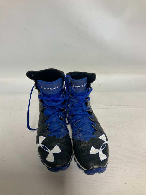Vist Large View of Product Image Which is Used Under Armour Jr FB Cleats Royal Blue Junior 05
