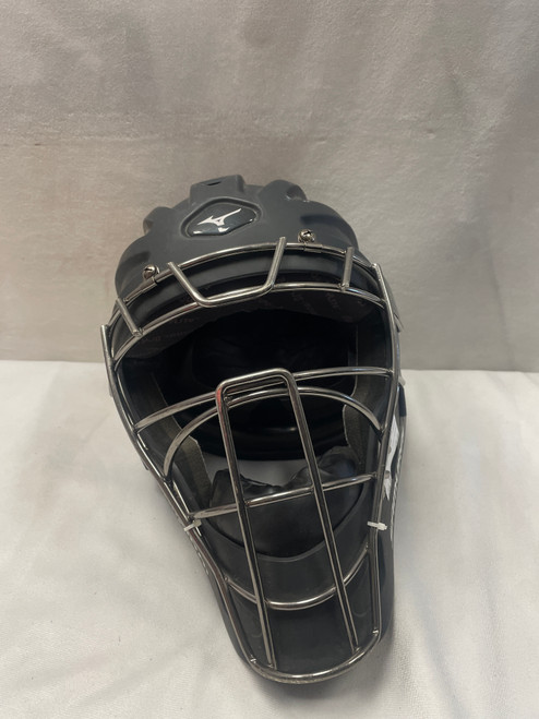 Vist Large View of Product Image Which is Used Mizuno SAMURAI Catchers Helmet w/Mask Black One Size