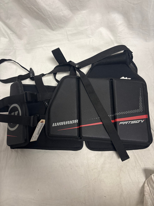 Vist Large View of Product Image Which is Used Warrior FATBOY Lacrosse Rib Pads Black LG