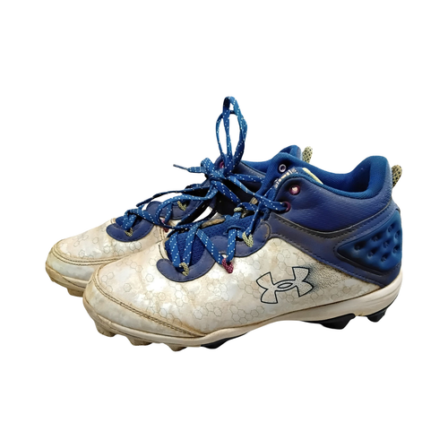 Vist Large View of Product Image Which is Used Under Armour BRYCE HARPER OUT OF HERE BB/SB Cleats White Junior 06