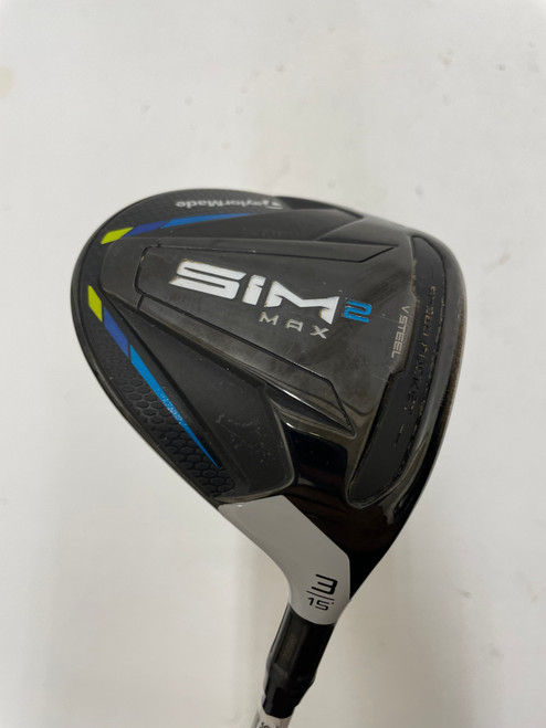 Vist Large View of Product Image Which is Used Taylormade SIM 2 MAX Mens Fairway Wood RH 3 Wood