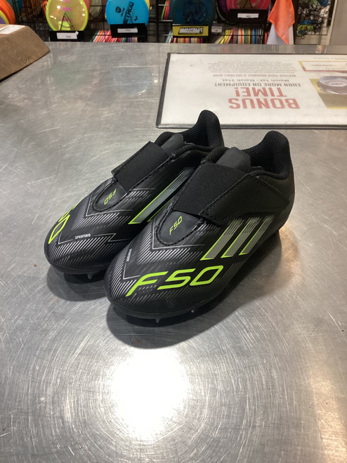 Vist Large View of Product Image Which is Used Adidas Soccer Cleats Black Youth 09.5