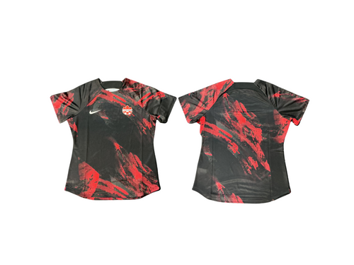 Vist Large View of Product Image Which is Used Nike WOMENS SS PRE - MATCH TOP Soccer Top Adt Black MD