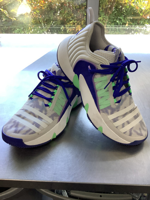 Vist Large View of Product Image Which is Used Adidas Basketball Shoes M White Senior 10