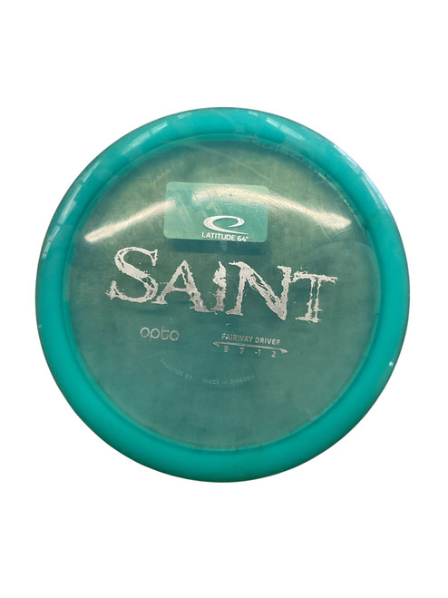 Vist Large View of Product Image Which is Used Latitude 64 SAINT OPTO Disc Golf Driver Turquoise