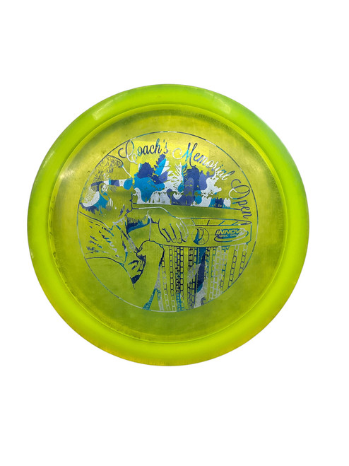 Vist Large View of Product Image Which is Used Innova TEEBIRD CHAMPION Disc Golf Driver Lime Green