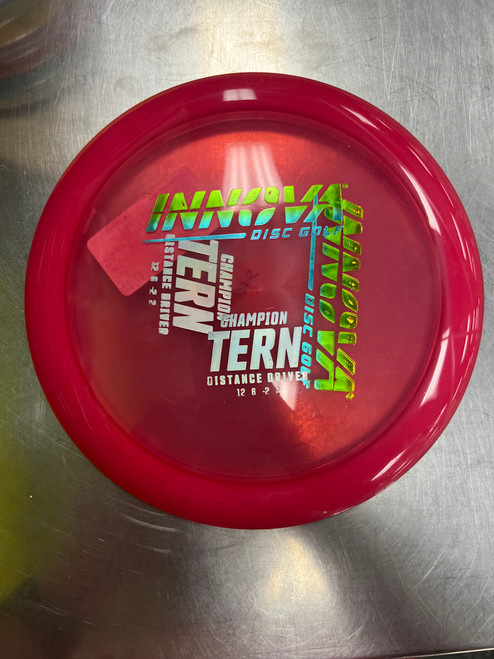 Vist Large View of Product Image Which is Used Innova CHAMPION TERN Disc Golf Driver Red