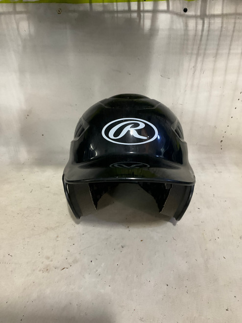 Vist Large View of Product Image Which is Used Rawlings BATTING HELMET 6 1/4-6 7/8 Batting Helmet No Mask Black SM