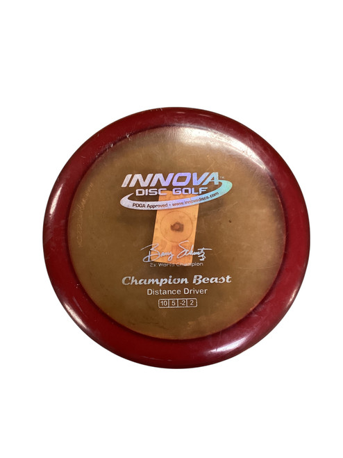 Vist Large View of Product Image Which is Used Innova CHAMPION BEAST Disc Golf Driver Red