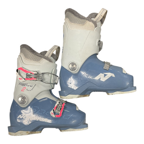 Vist Large View of Product Image Which is Used Nordica SPEED MACHINE J2 Girls DH Ski Boot White 195 MP - Y13
