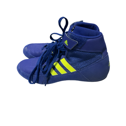 Vist Large View of Product Image Which is Used Adidas Wrestling Shoes Royal Blue Junior 04