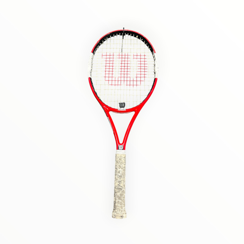 Vist Large View of Product Image Which is Used Wilson N SIXONE 26 Junior Tennis Racquet Red 26"
