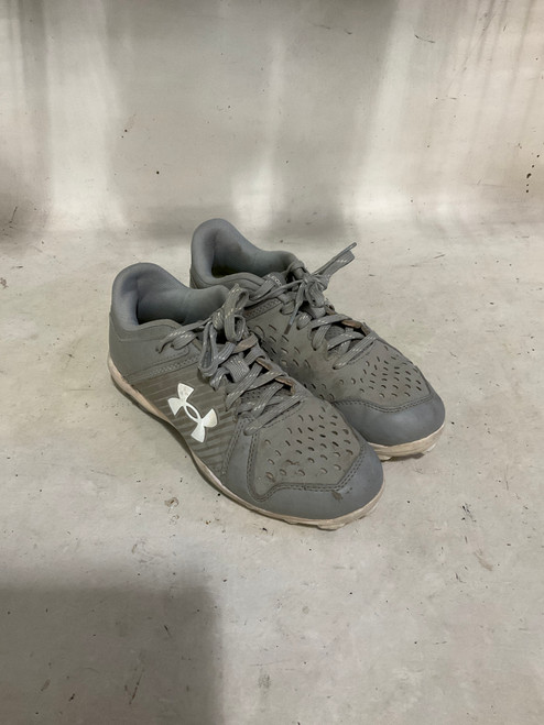 Vist Large View of Product Image Which is Used Under Armour 6 BB CLEATS BB/SB Cleats Grey Junior 05