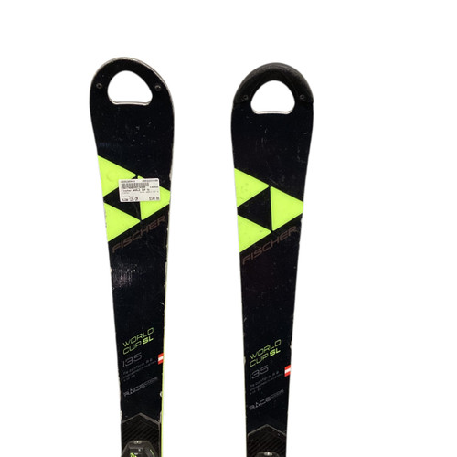 Vist Large View of Product Image Which is Used Fischer WORLD CUP SL Mens DH Ski/Binding Black 135 cm