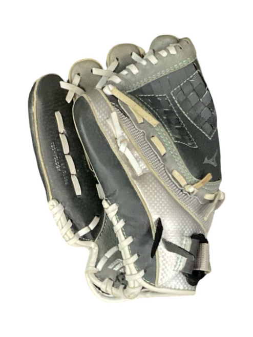 Vist Large View of Product Image Which is Used Mizuno FINCH BB/SB Glove LH Throw Grey 11"