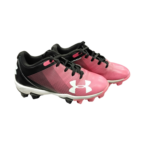 Vist Large View of Product Image Which is Used Under Armour AUTHENTIC BB/SB Cleats Pink Youth 12.0