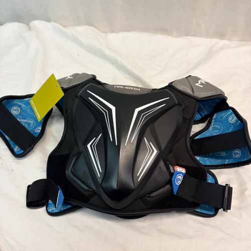 Vist Large View of Product Image Which is Used Maverik CHARGER Lacrosse Shoulder Pads Black SM