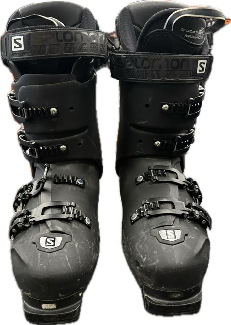 Vist Large View of Product Image Which is Used Salomon X PRO 100 Mens DH Ski Boot Black 295 MP - M11.5
