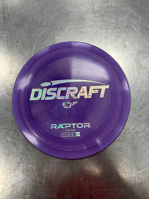Vist Large View of Product Image Which is Used Discraft ESP RAPTOR Disc Golf Driver Purple