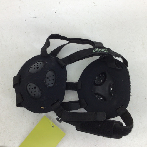 Vist Large View of Product Image Which is Used Asics GEL JR ADJUSTABLE HEADGEAR Wrestling Headgear Black